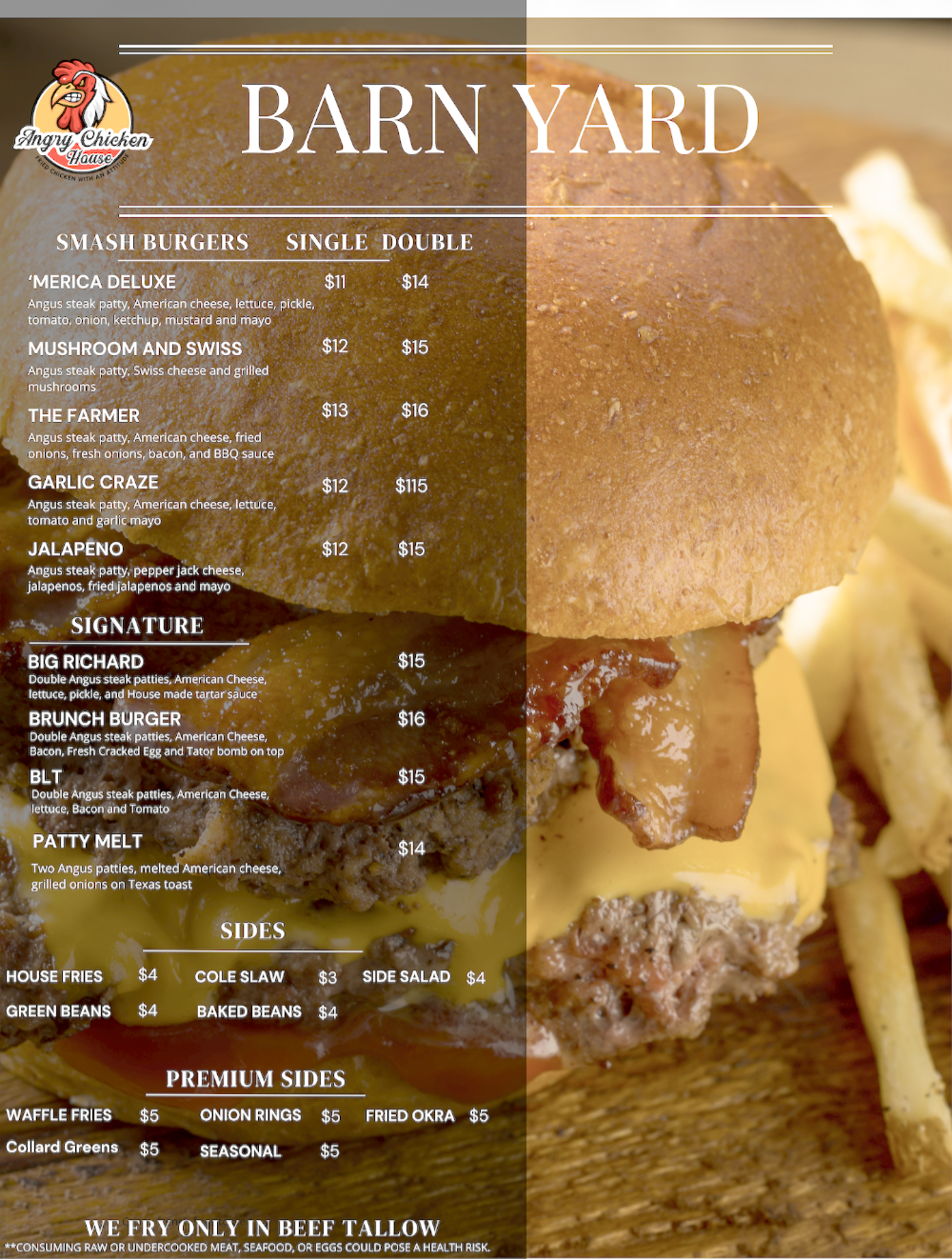 Angry Monkey Menu Our Menu – Angry Chicken House